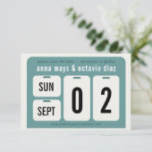 Dauerkalender-Save the Date-Karte Save The Date (Stehend Vorderseite)