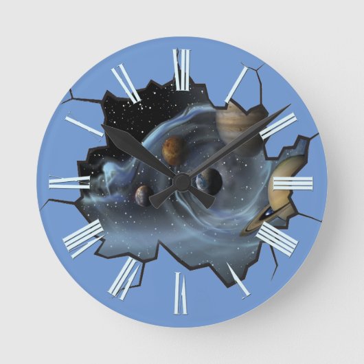 Dauerleben Runde Wanduhr (Vorderseite)