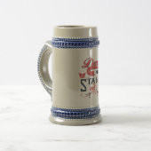 DAUERN SIE, AUSZUHALTEN BIERGLAS (Vorderseite Links)