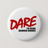 DAUERN, verbotene Bücher zu lesen Button (Vorderseite)