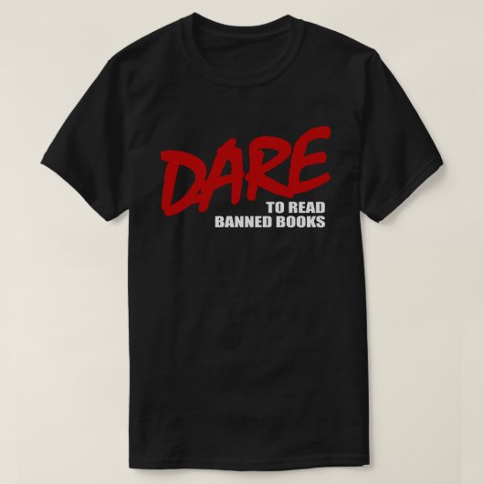 DAUERN, verbotene Bücher zu lesen T-Shirt (Design vorne)