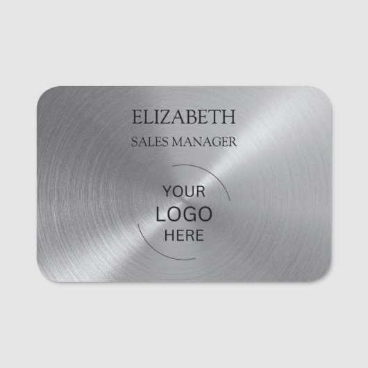 Dauername-Tags für Kleidung Namensschild (Vorderseite)