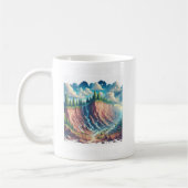 Dauernde Erde: Erosion T-Shirt Kaffeetasse (Links)