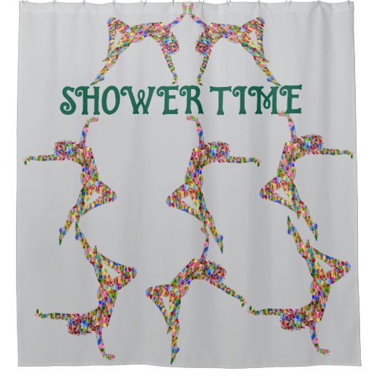 DAUERZEIT DUSCHVORHANG (Vorderseite)