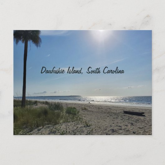 Daufuskie Island Hilton Head South Carolina Beach Postkarte (Vorderseite)