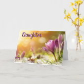 DAUGHERS "21." GEBURTSTAG mit BEAUTIUFL BLUME Karte (Gelbe Blume)