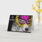 DAUGHERS "21." GEBURTSTAG MIT LIEBE KARTE (Gelbe Blume)