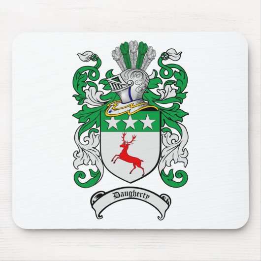 DAUGHERTY FAMILIENWAPPEN - DAUGHERTY WAPPEN MOUSEPAD (Vorne)