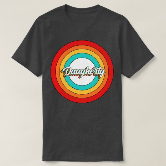 Daugherty Name Shirt Vintag Daugherty Circle (Design vorne)