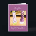 Daughter 11. Geburtstag Crazy Socks Karte<br><div class="desc">Eine Feier ist gleich um die Ecke. Das wird geschehen,  sobald der 11. Geburtstag Ihrer lieben Tochter endlich ankommt. Sie zu grüßen ist diese Karte,  die eine lustige und verrückte Geburtstagsbotschaft für sie teilt. Sie wird definitiv ein LOL-Erlebnis haben,  sobald sie das bekommt.</div>