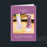 Daughter 14. Geburtstag Crazy Socks Karte<br><div class="desc">Jetzt sollten Sie Ihre Kopie dieser Karte besser fertig machen,  damit Sie diese Ihrer lieblichen Tochter geben können,  die in nur wenigen Tagen ihren 14. Geburtstag feiern wird. Die lustige Nachricht,  die diese Karte teilt,  wird ihren Tag noch heller und verrückter machen.</div>