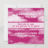 Daughter Abschluss Erreichbarkeit für das Sternenf Einladung (Vorderseite)