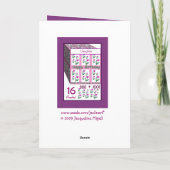 DAUGHTER - Alles Gute zum 16. Geburtstag Karte (Rückseite)