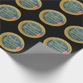 Daughter American Revolution Abkömmling Patriot Geschenkpapier (Ecke)