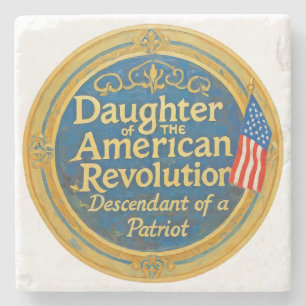 Daughter American Revolution Abkömmling Patriot Steinuntersetzer