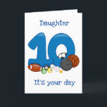 *DAUGHTER* AUF IHRER "10." BIRTHTAGKARTE KARTE<br><div class="desc">FREUNDLICH ** 10. BIRTHTAG** FÜR SIE SEHR BESONDERES DAUGHTER. VIELEN DANK,  DASS SIE VON EINER MEINER ACHT STORES GESCHAFFEN HABEN.</div>