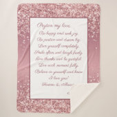 Daughter Be Happy Sherpadecke (Vorderseite)