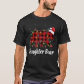 Daughter Bear Buffalo Red Plaid Matching Family Ch T-Shirt (Vorderseite)