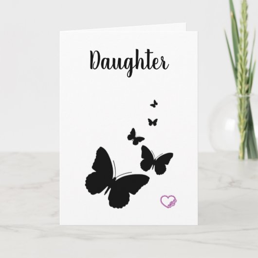 **DAUGHTER** BESONDERES "SIE" UND BESONDERES "GEBU KARTE (Vorderseite)