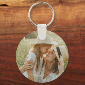 Daughter  Birthday Calligraphy Custom Name  Modern Schlüsselanhänger (Rückseite)