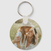 Daughter  Birthday Calligraphy Custom Name  Modern Schlüsselanhänger (Rückseite)