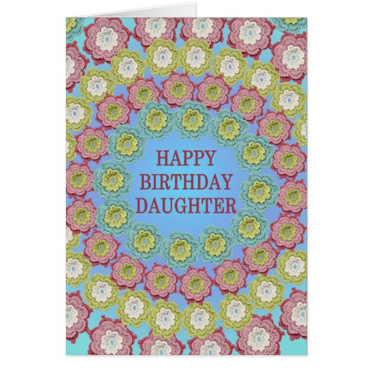 Daughter Birthday Crochet-Blume (Vorne)