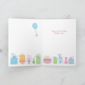 Daughter Birthday Icons Card Karte (Innenseite)
