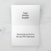 DAUGHTER BIRTHDAY TANCE KARTE (Innenseite)