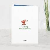 Daughter Birthday Watercolor Chickadecard Karte (Rückseite)