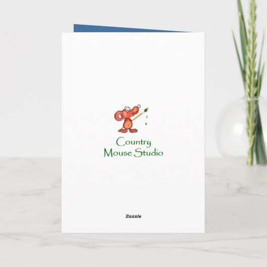 Daughter Birthday Watercolor Chickadecard Karte (Rückseite)