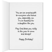 Daughter Birthday, You're a Wonderful Blessing (Innen (Rechts))