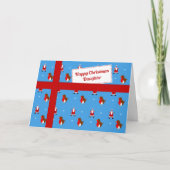 Daughter Blue Weihnachtspaket Feiertagskarte (Vorderseite)