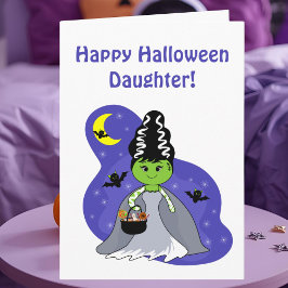 Daughter Bride Frankenstein Halloween Karte