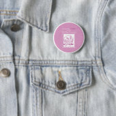 Daughter Erste Kommune, rosa Button (Beispiel)