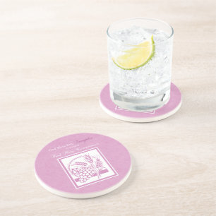 Daughter Erste Kommune, rosa Getränkeuntersetzer