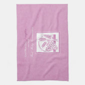 Daughter Erste Kommune, rosa Küchentuch (Vertikal)