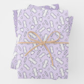 Daughter Erste Phase Lila Tampon Pad Geschenkpapier Set (Beispiel)