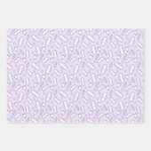 Daughter Erste Phase Lila Tampon Pad Geschenkpapier Set (Vorderseite)