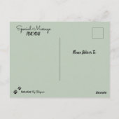 Daughter Fairy Birthday Postkarte (Rückseite)