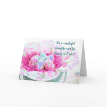 DAUGHTER & FAMILY EASTER CARD