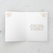 Daughter First Holy Communion Chalice Candle Karte (Innenseite)