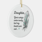Daughter Flüge waren von meinem Herzen fertig, nic Keramik Ornament (Rechts)
