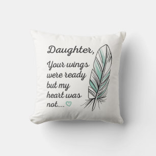 Daughter Flüge waren von meinem Herzen fertig, nic Kissen