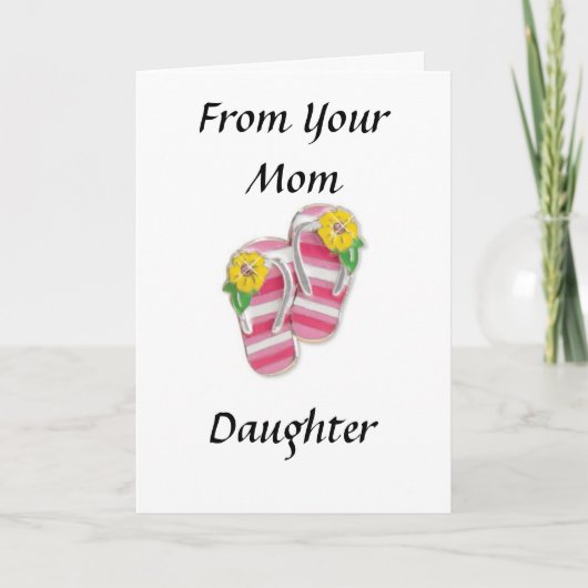 DAUGHTER FROM MOM AT GRADUATION KARTE (Vorderseite)