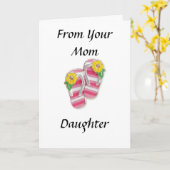 DAUGHTER FROM MOM AT GRADUATION KARTE (Gelbe Blume)