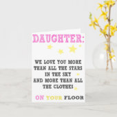 Daughter Funny happy birthday card Karte (Gelbe Blume)