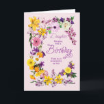 Daughter Geburtstagskarte Blume Karte<br><div class="desc">Eine BlumenGeburtstagskarte,  die einen wunderbaren Geburtstag für eine Tochter wünscht. Ein Rahmen von vielen Blume mit einer herzlichen Botschaft,  um einen wunderbaren Geburtstag zu erleben.</div>