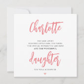 Daughter Geburtstagskartengedicht Feiertagskarte (Vorderseite)