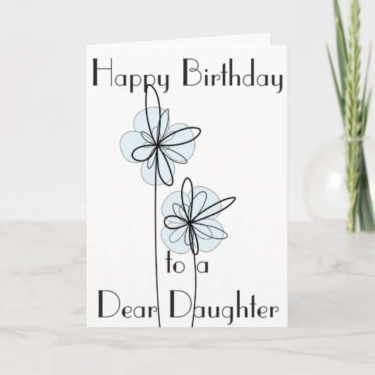 DAUGHTER GREETCARD KARTE (Vorderseite)