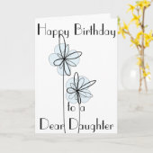 DAUGHTER GREETCARD KARTE (Gelbe Blume)